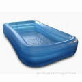 Inflatable Family Pool, Made of PVC, Measures 118 x 68 x 22 Inches
